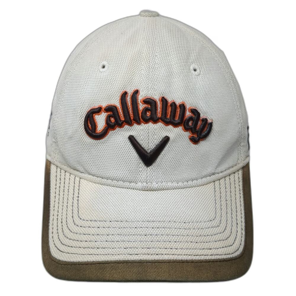 New Era Callaway Baseball Cap White One Size Slideback Tour i Series Logo Hat